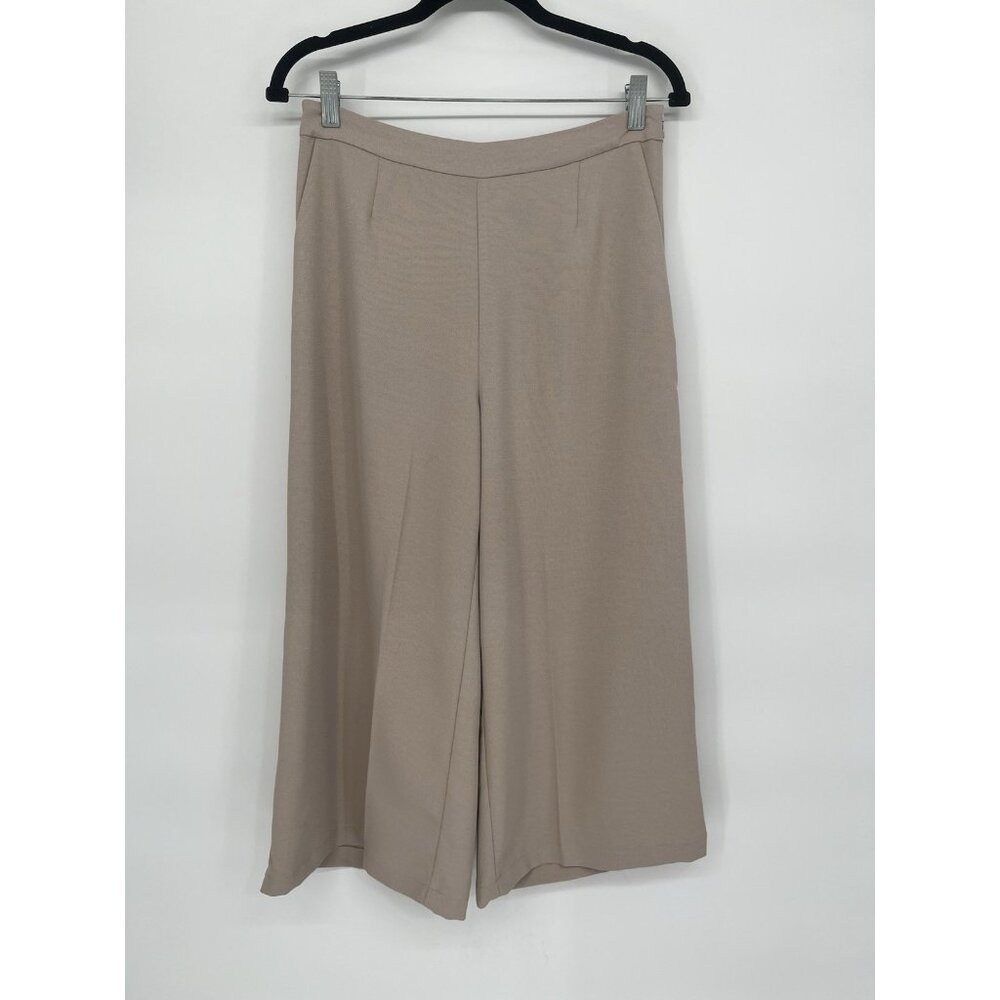 Modern Citizen Womens Pink High Waisted Wide Leg Cropped Trousers Pants Size M